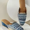 Arizona Stripe Wedge Slide<Soft Surroundings Clearance