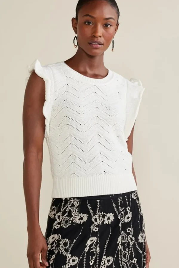 Celina Flutter Sleeve Sweater<Soft Surroundings Hot