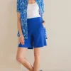 Flavia Linen Blend Shorts<Soft Surroundings Fashion