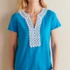 Kaitlyn Embellished Knit Tee<Soft Surroundings Outlet