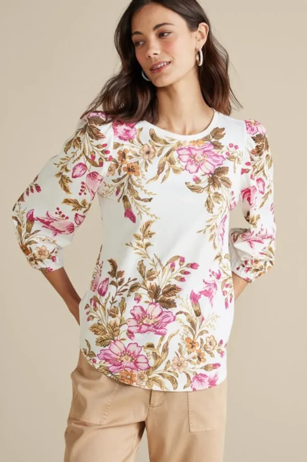 Lesley Printed Top<Soft Surroundings New