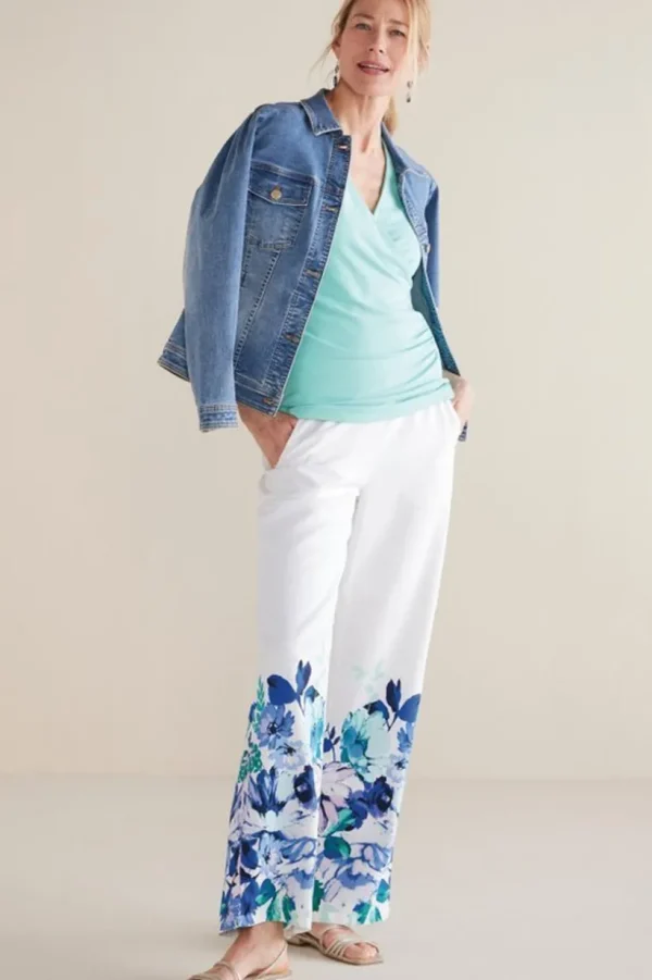 Ronna Linen Blend Wide Leg Pants<Soft Surroundings Discount