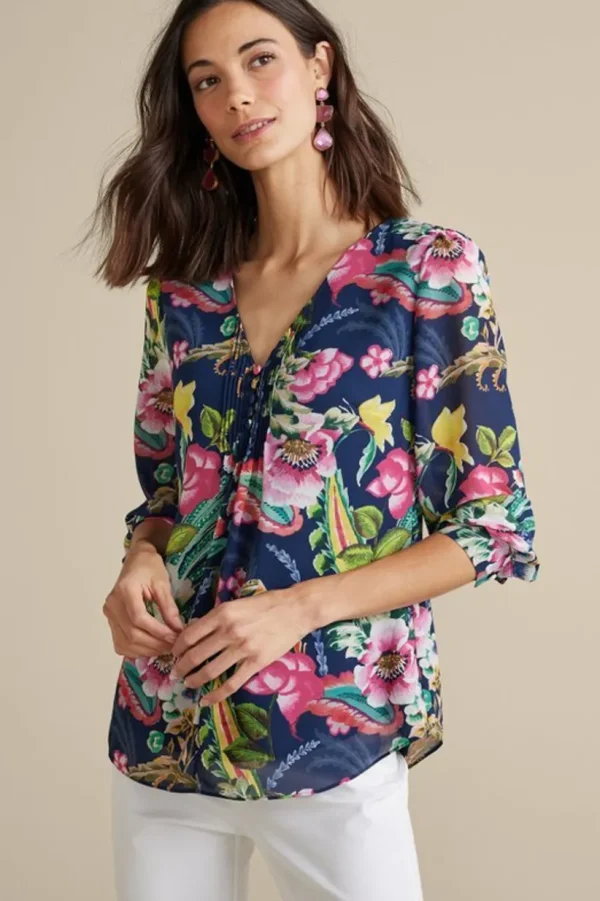 Samantha Georgette Top<Soft Surroundings Online
