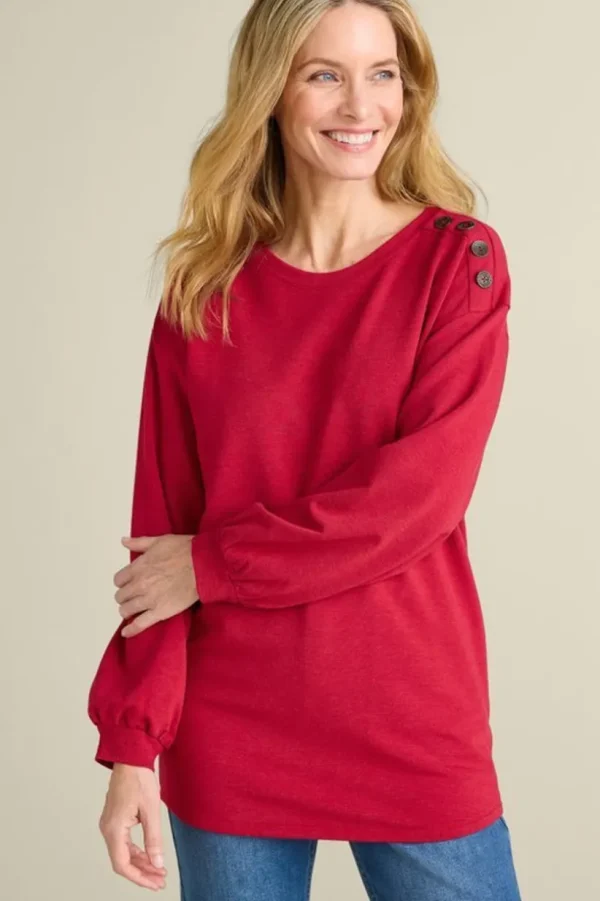 Siesta Soft Button Shoulder Tunic<Soft Surroundings Hot