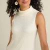 Soft Essential Ribbed Turtleneck Tank<Soft Surroundings Online