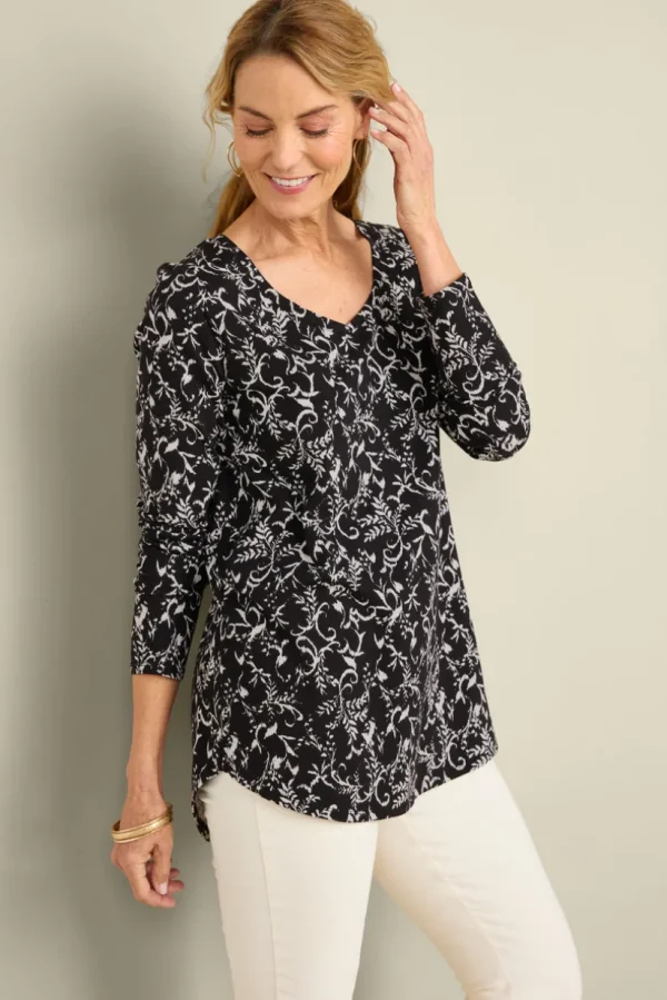 Soft Essential Supima Isabel Long Sleeve Tunic<Soft Surroundings Outlet