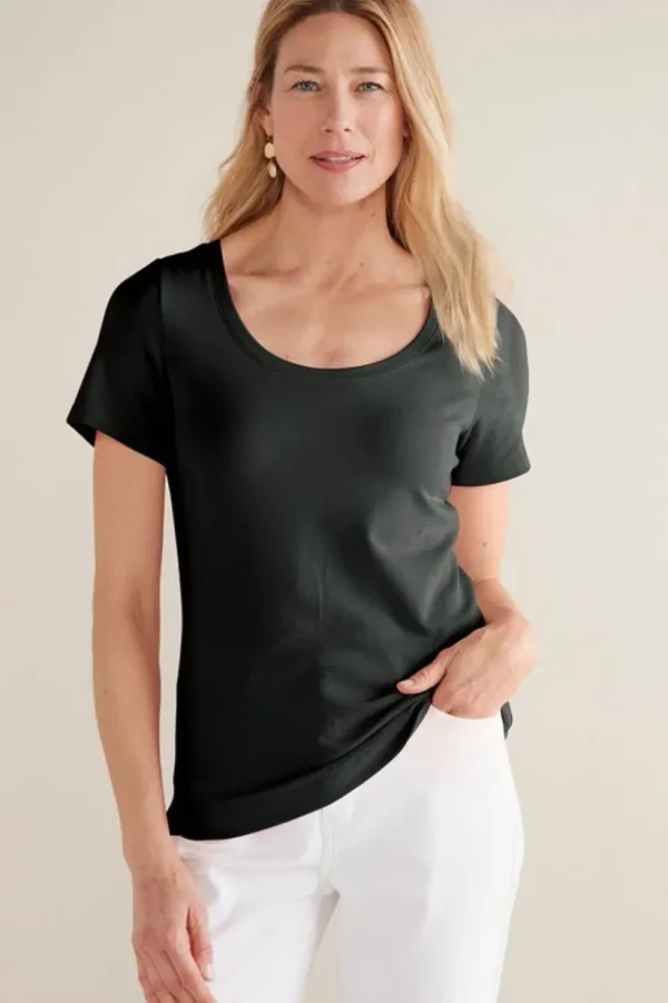 Soft Essential Supima Short Sleeve Tee<Soft Surroundings Online
