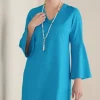 Soleil Linen Blend Dress<Soft Surroundings Online
