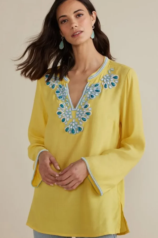 Soraya Embellished Tunic<Soft Surroundings New