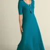 Textured Short Sleeve Santiago Dress<Soft Surroundings Hot