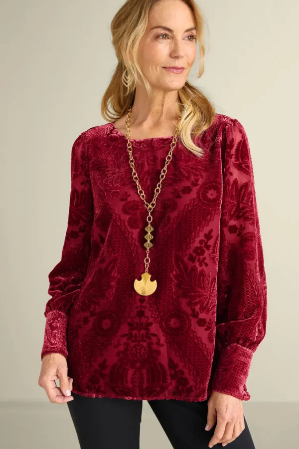 Vanetta Velvet Top<Soft Surroundings Sale