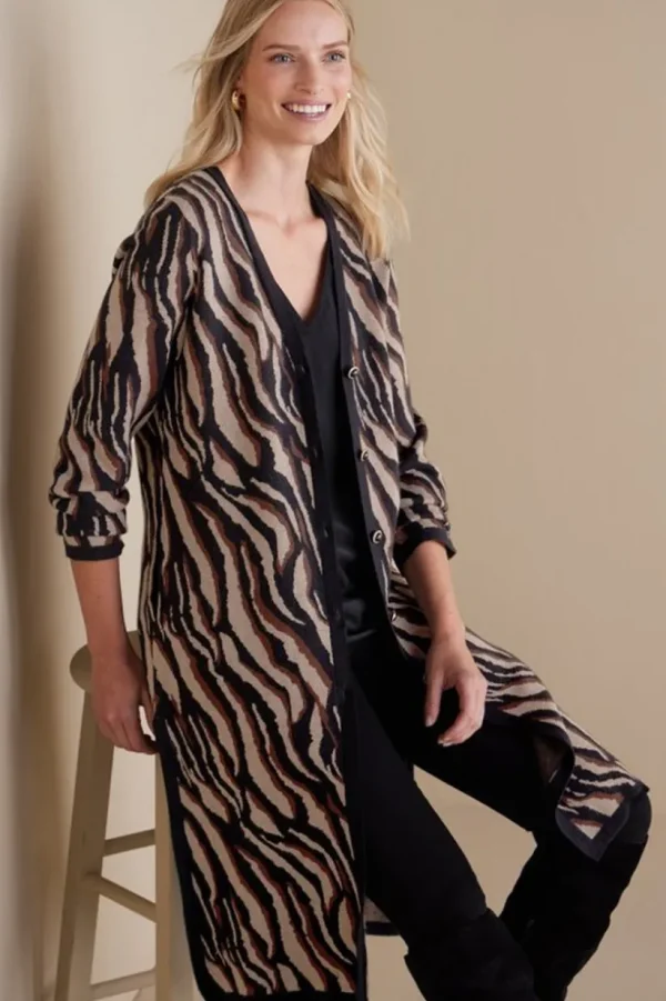 Veronica Jacquard Cardigan<Soft Surroundings Best