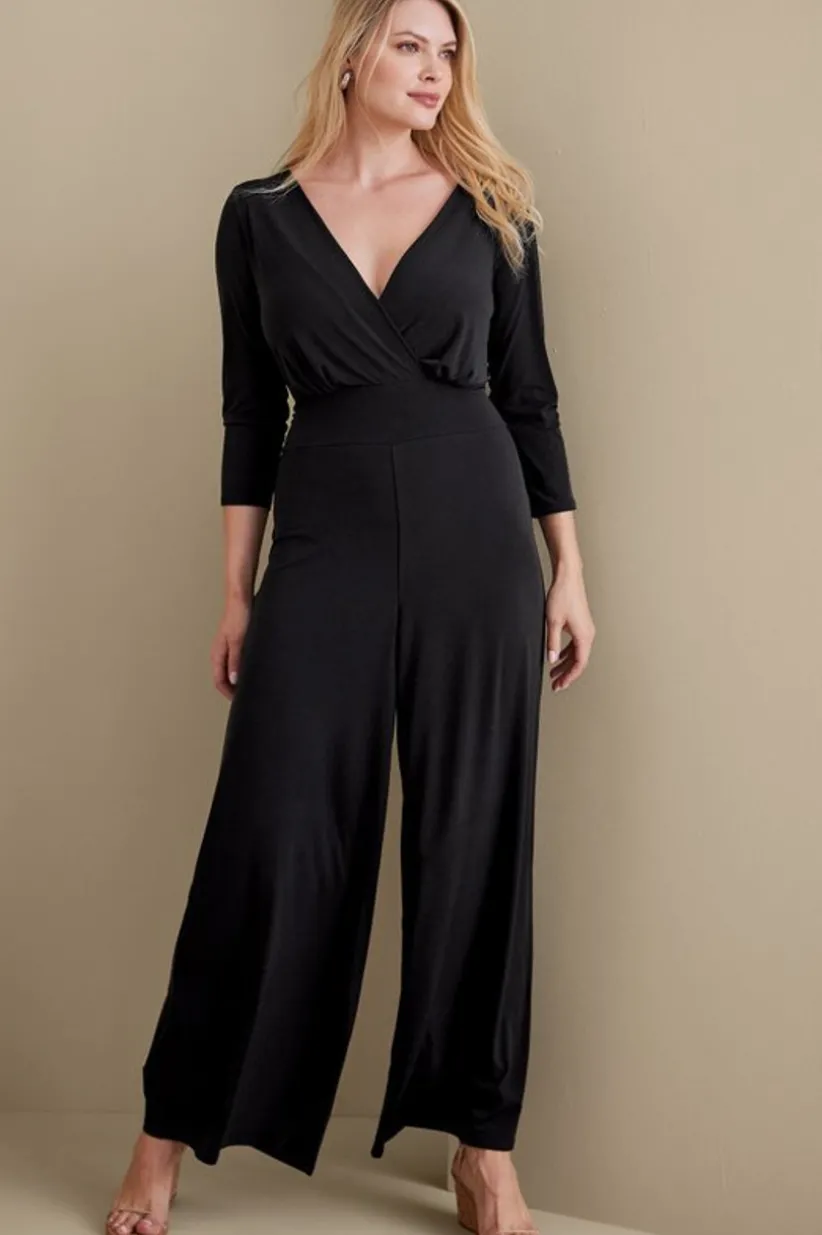 3/4 Sleeve Penelope Jumpsuit<Soft Surroundings New