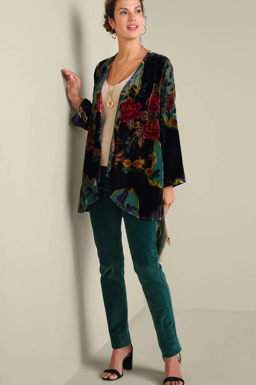 Aaliyah Floral Velvet Topper<Soft Surroundings Outlet