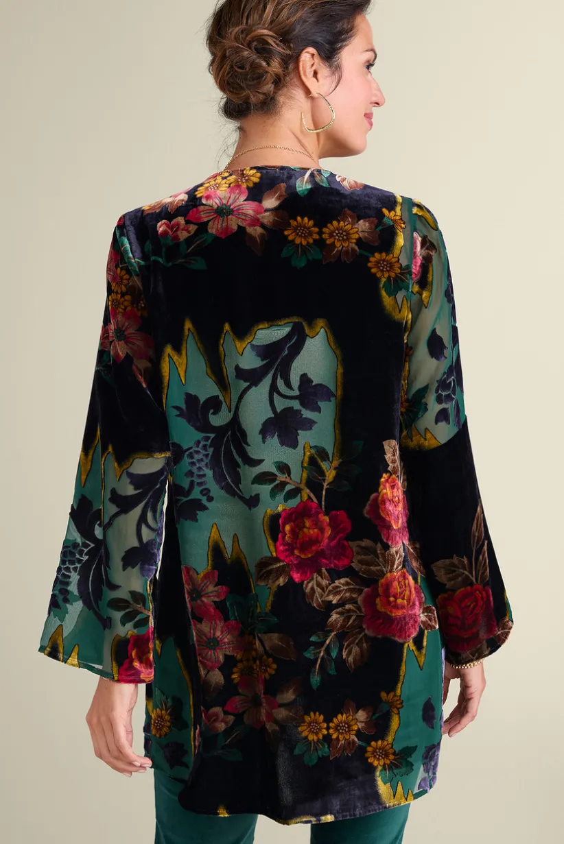 Aaliyah Floral Velvet Topper<Soft Surroundings Outlet