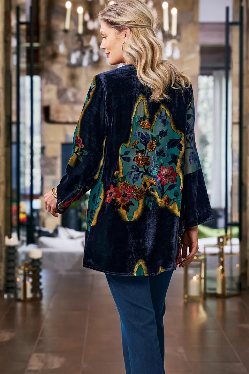 Aaliyah Floral Velvet Topper<Soft Surroundings Outlet