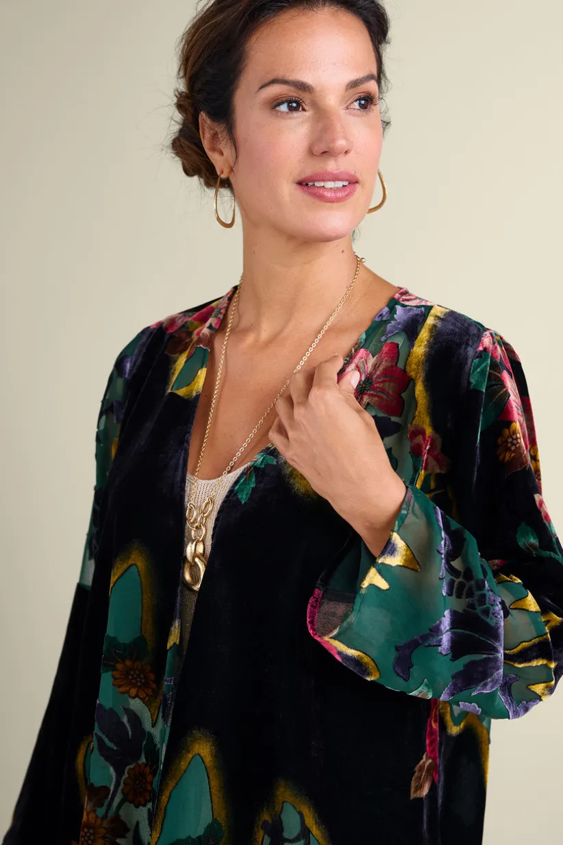 Aaliyah Floral Velvet Topper<Soft Surroundings Outlet