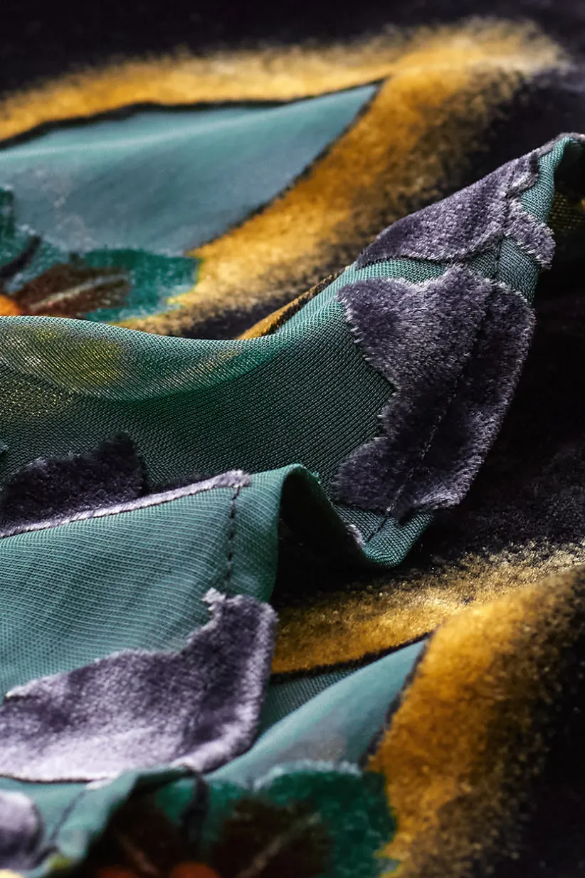 Aaliyah Floral Velvet Topper<Soft Surroundings Outlet