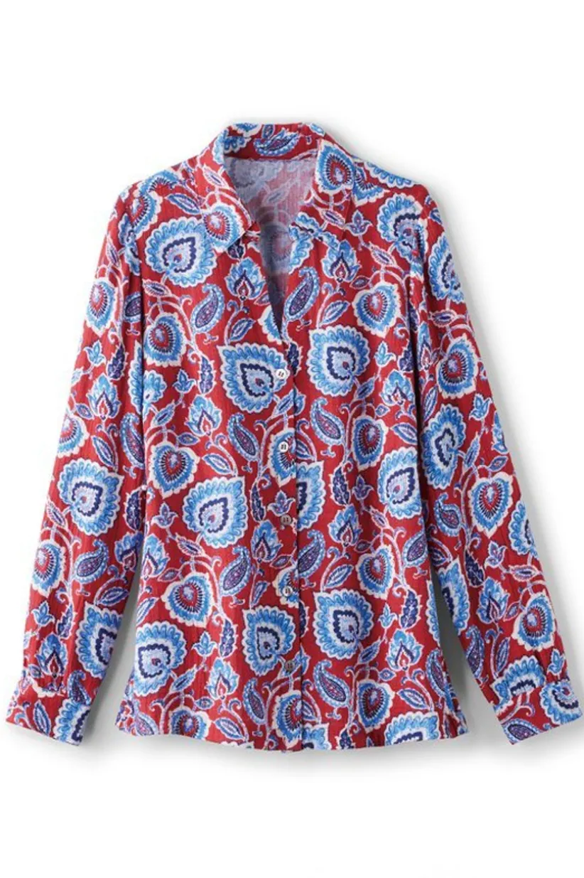 Addison Gauze Big Shirt<Soft Surroundings Fashion