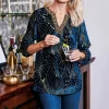 Adrienne Embroidered Velvet Tunic<Soft Surroundings Hot