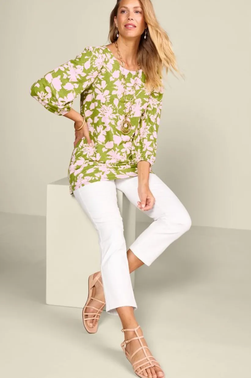 Ainsley Linen Blend Tunic<Soft Surroundings Best