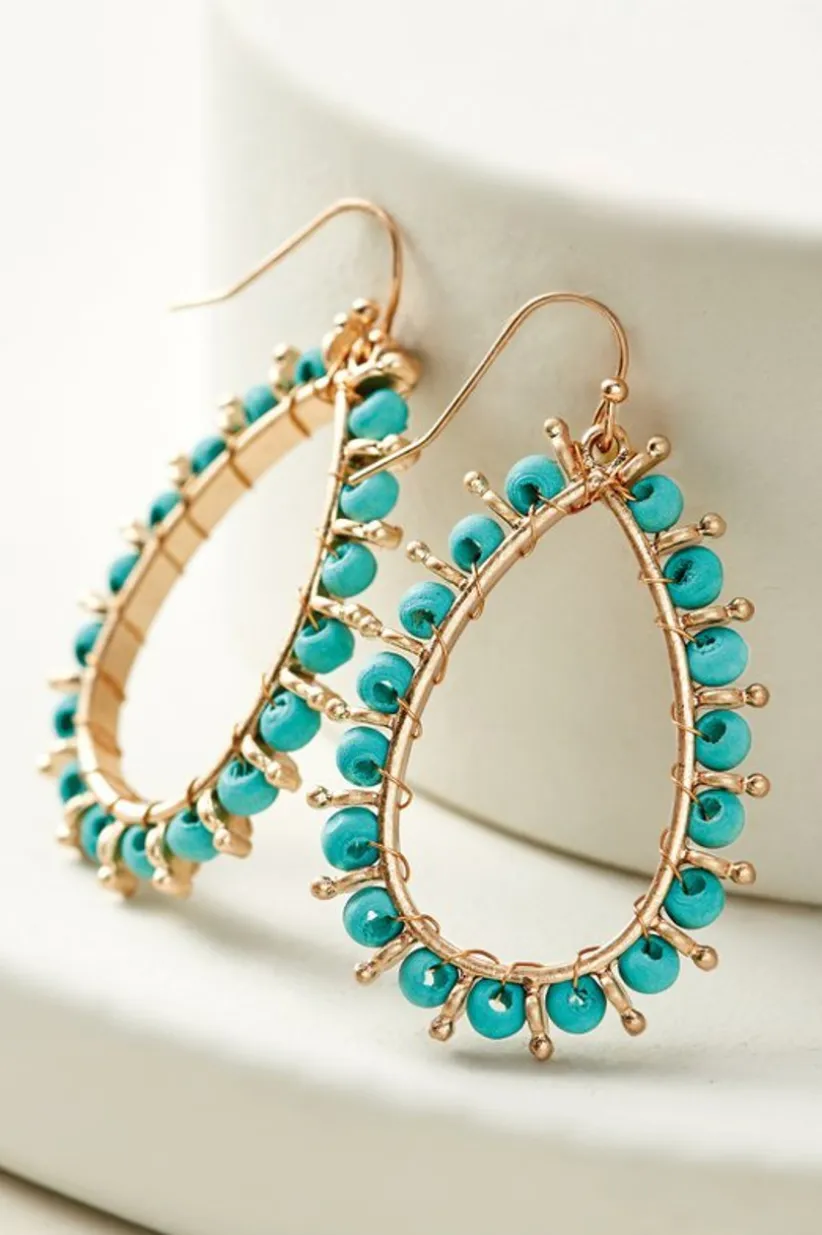 Alea Beaded Hoop Earrings<Soft Surroundings Sale