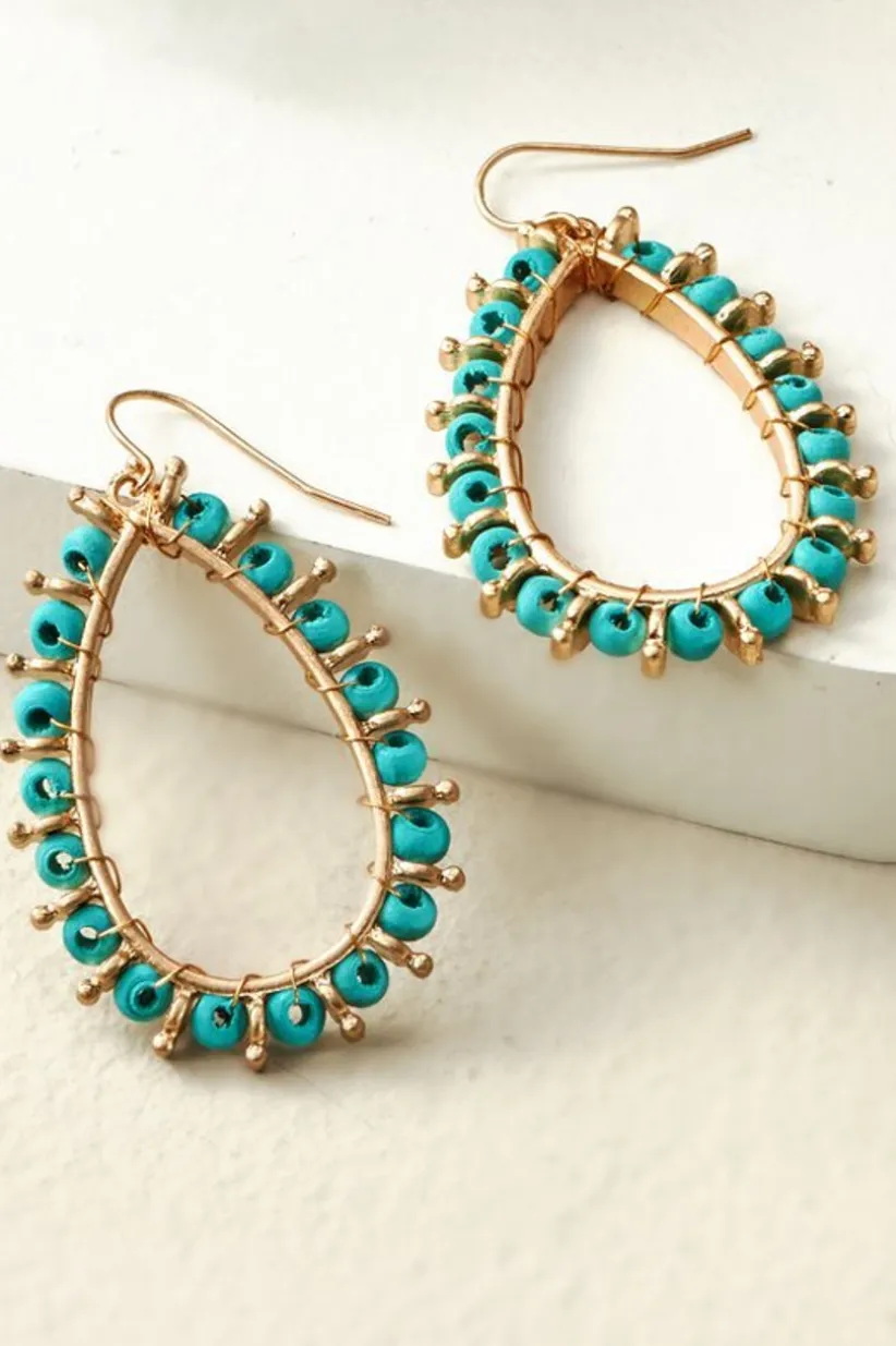 Alea Beaded Hoop Earrings<Soft Surroundings Sale