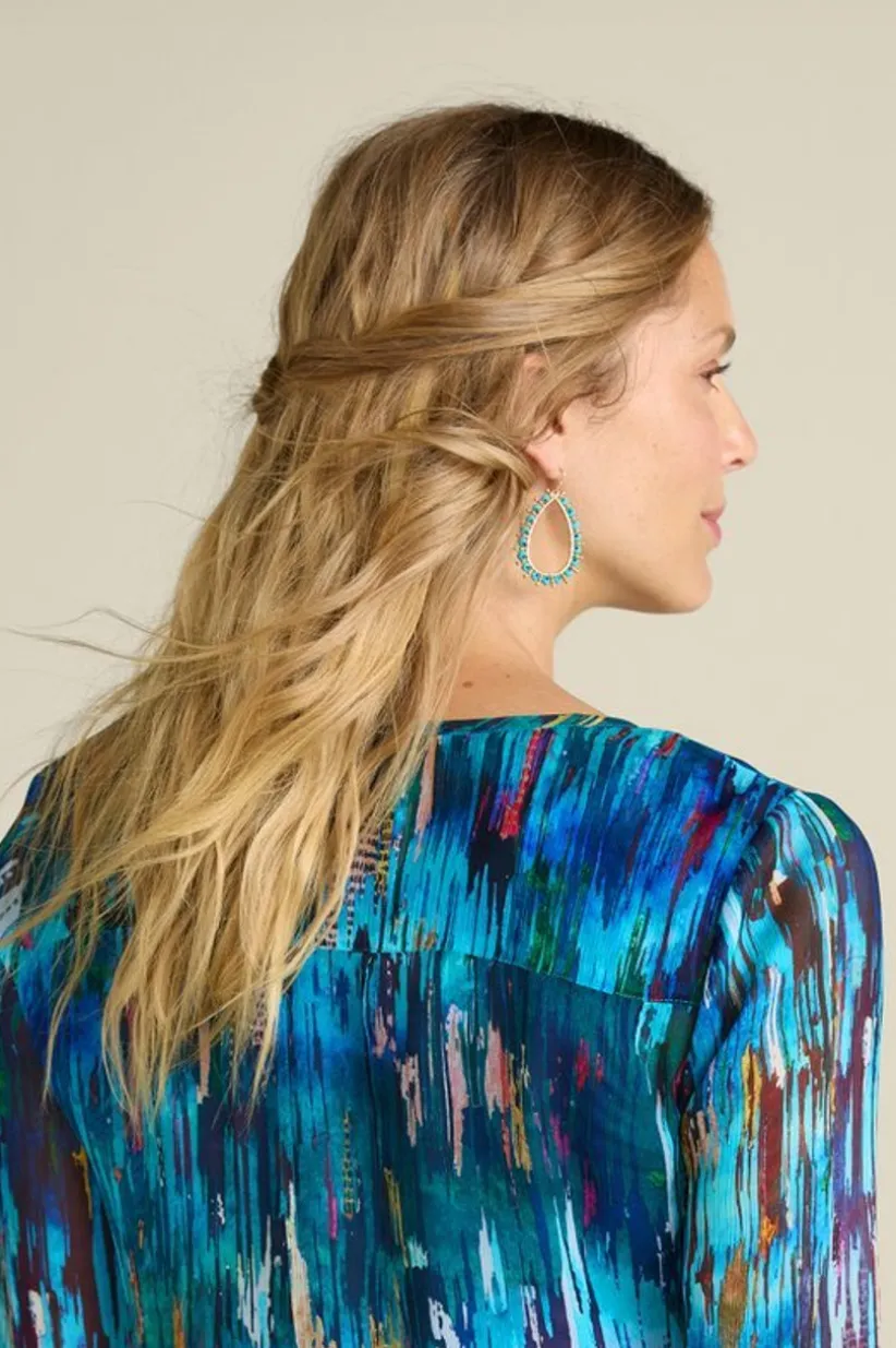 Alea Beaded Hoop Earrings<Soft Surroundings Sale