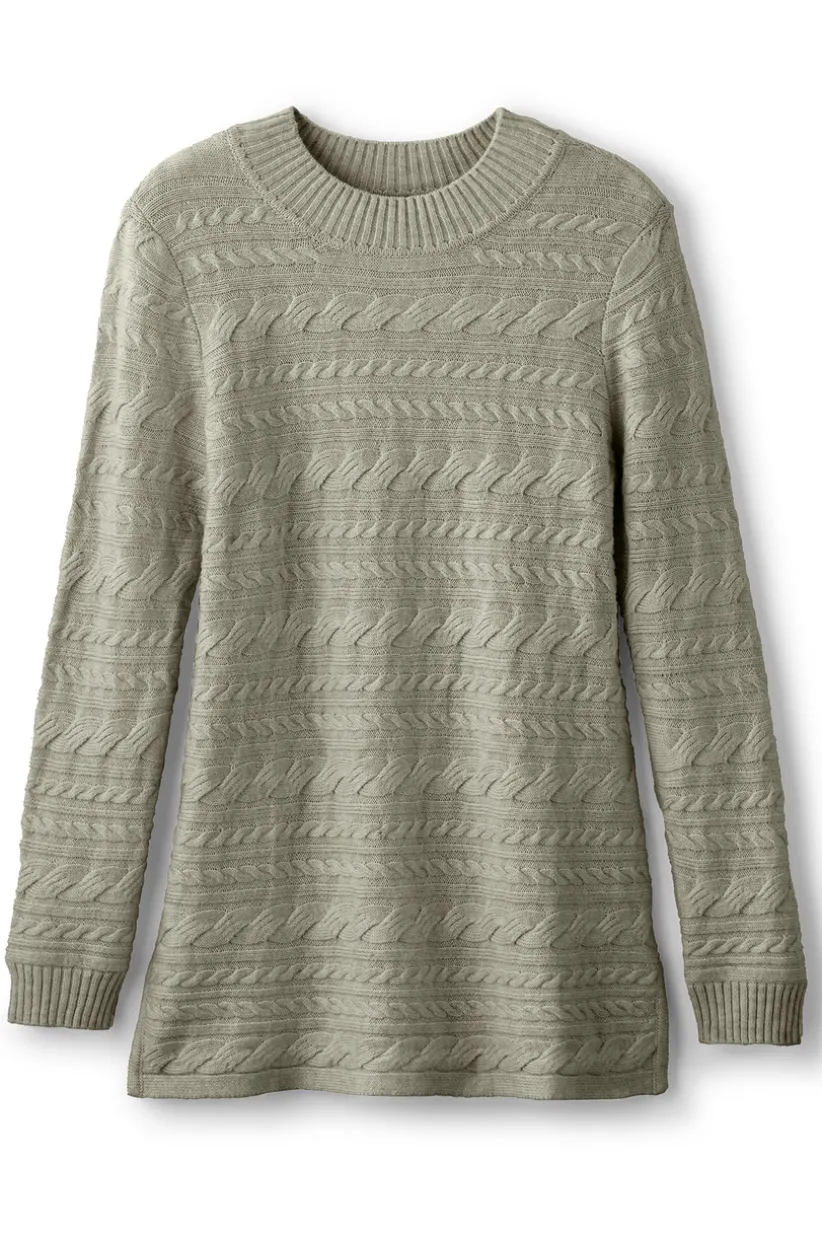 Alena Cable Sweater Tunic<Soft Surroundings Sale