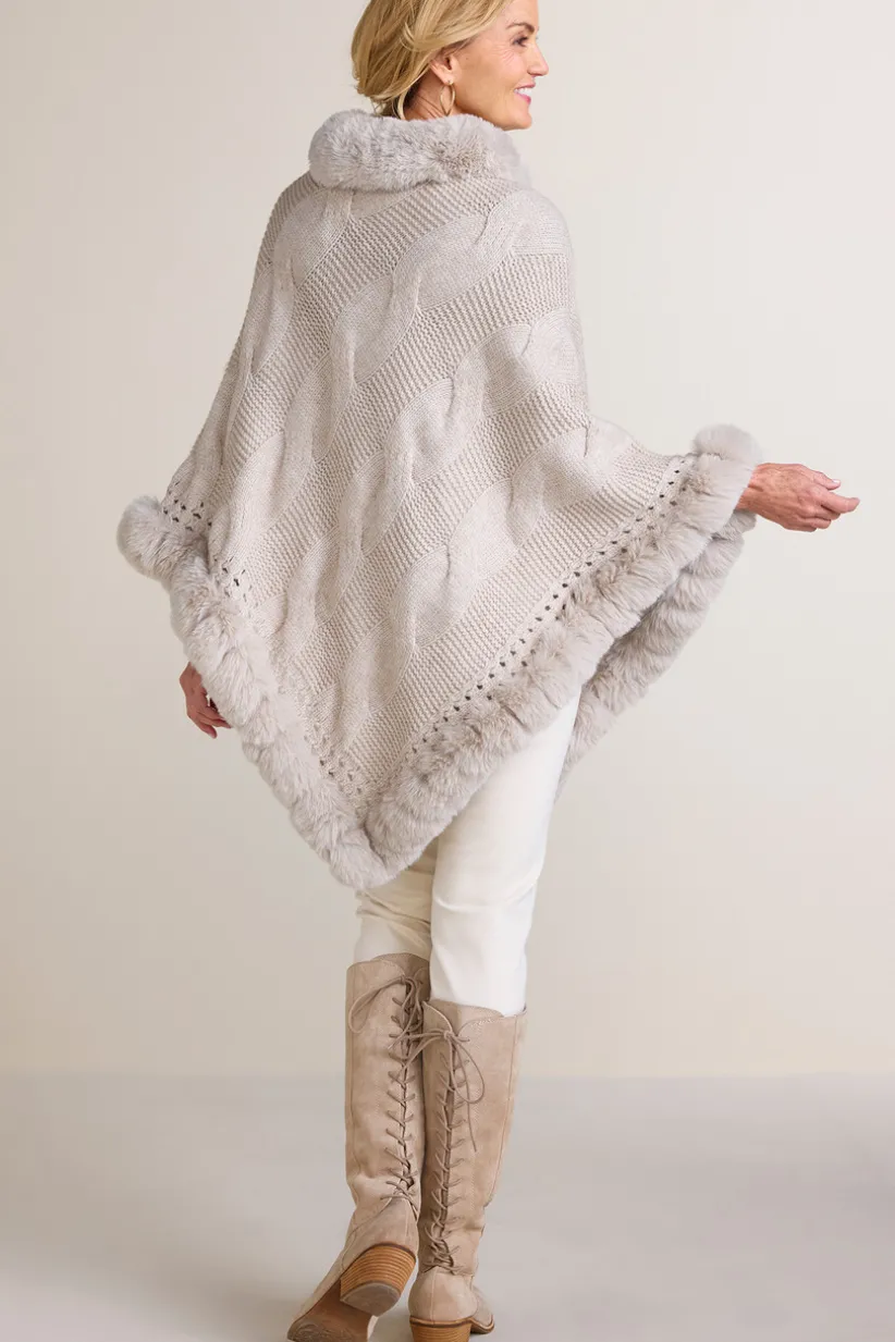 Alexi Cable Knit Poncho<Soft Surroundings Discount