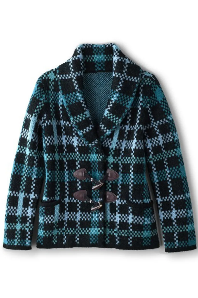 Alpine Plaid Sweater Coat<Soft Surroundings Discount