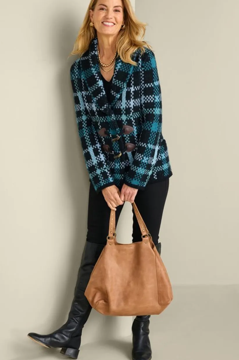 Alpine Plaid Sweater Coat<Soft Surroundings Discount