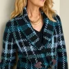 Alpine Plaid Sweater Coat<Soft Surroundings Discount