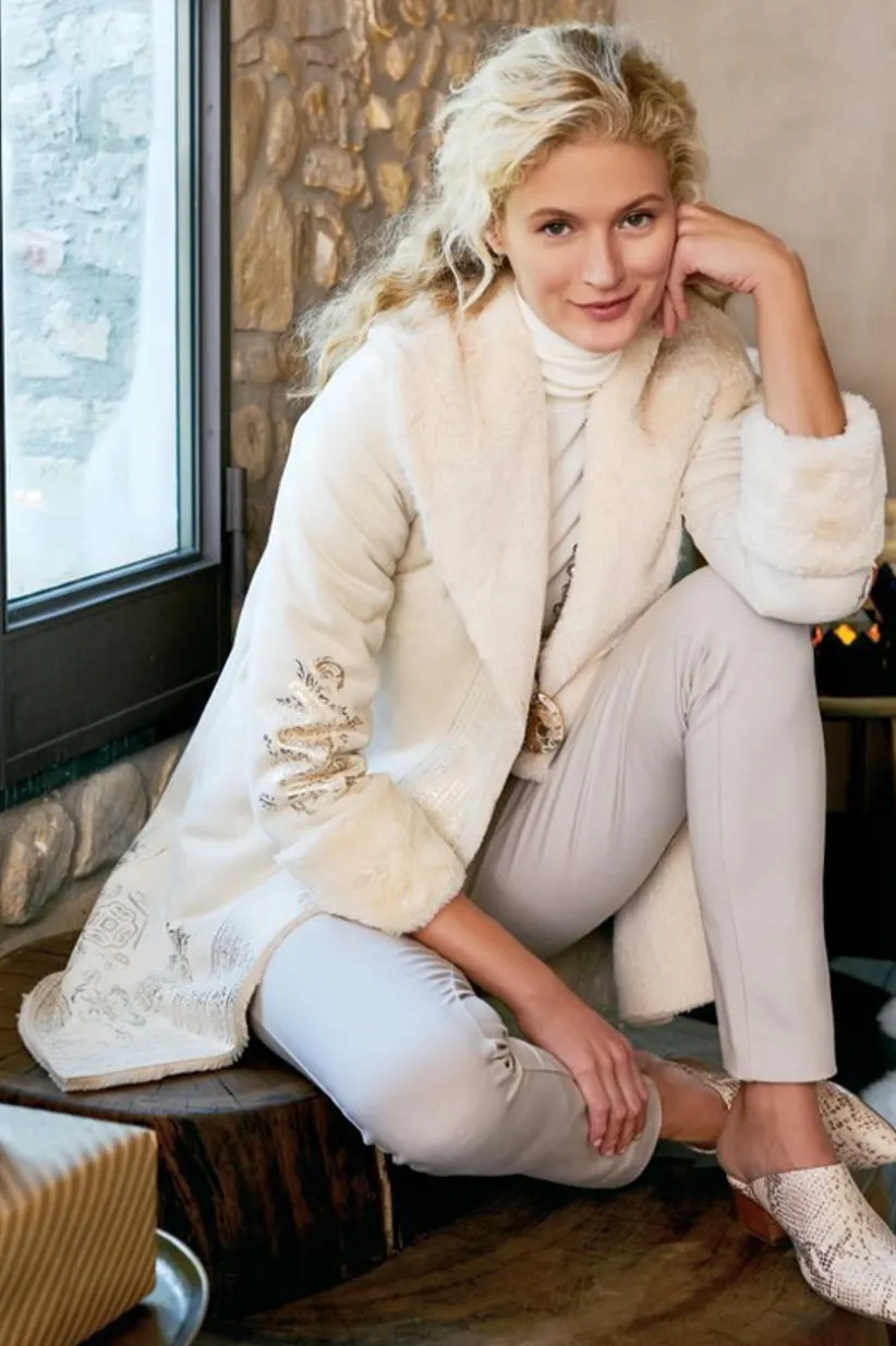 Anastasia Faux Shearling Coat<Soft Surroundings Online