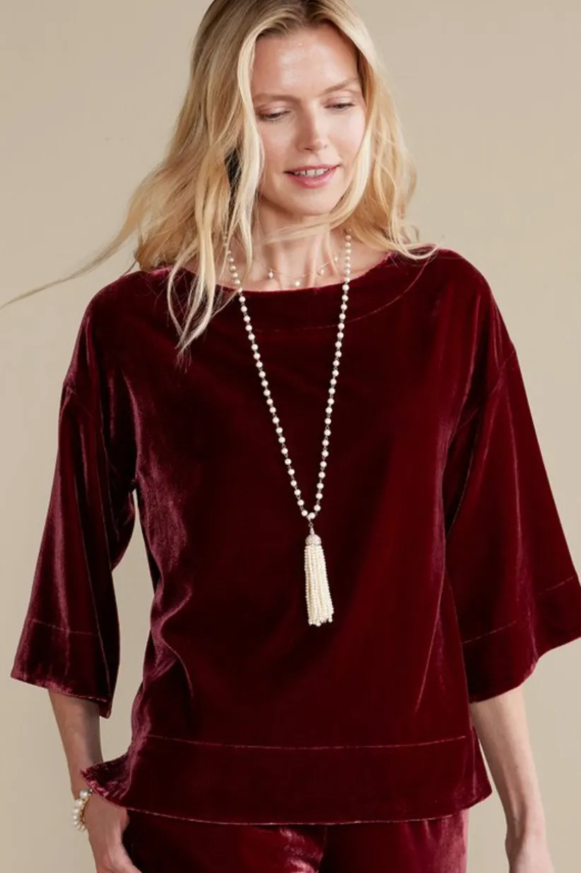 Aria Velvet Top<Soft Surroundings New