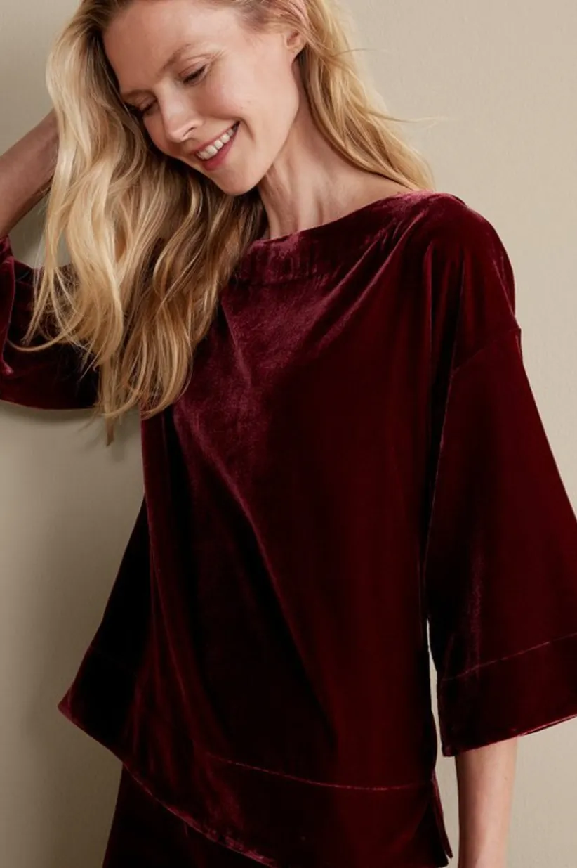 Aria Velvet Top<Soft Surroundings New