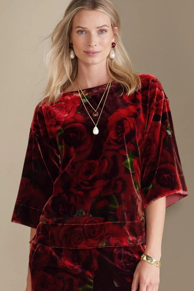 Aria Velvet Top<Soft Surroundings New
