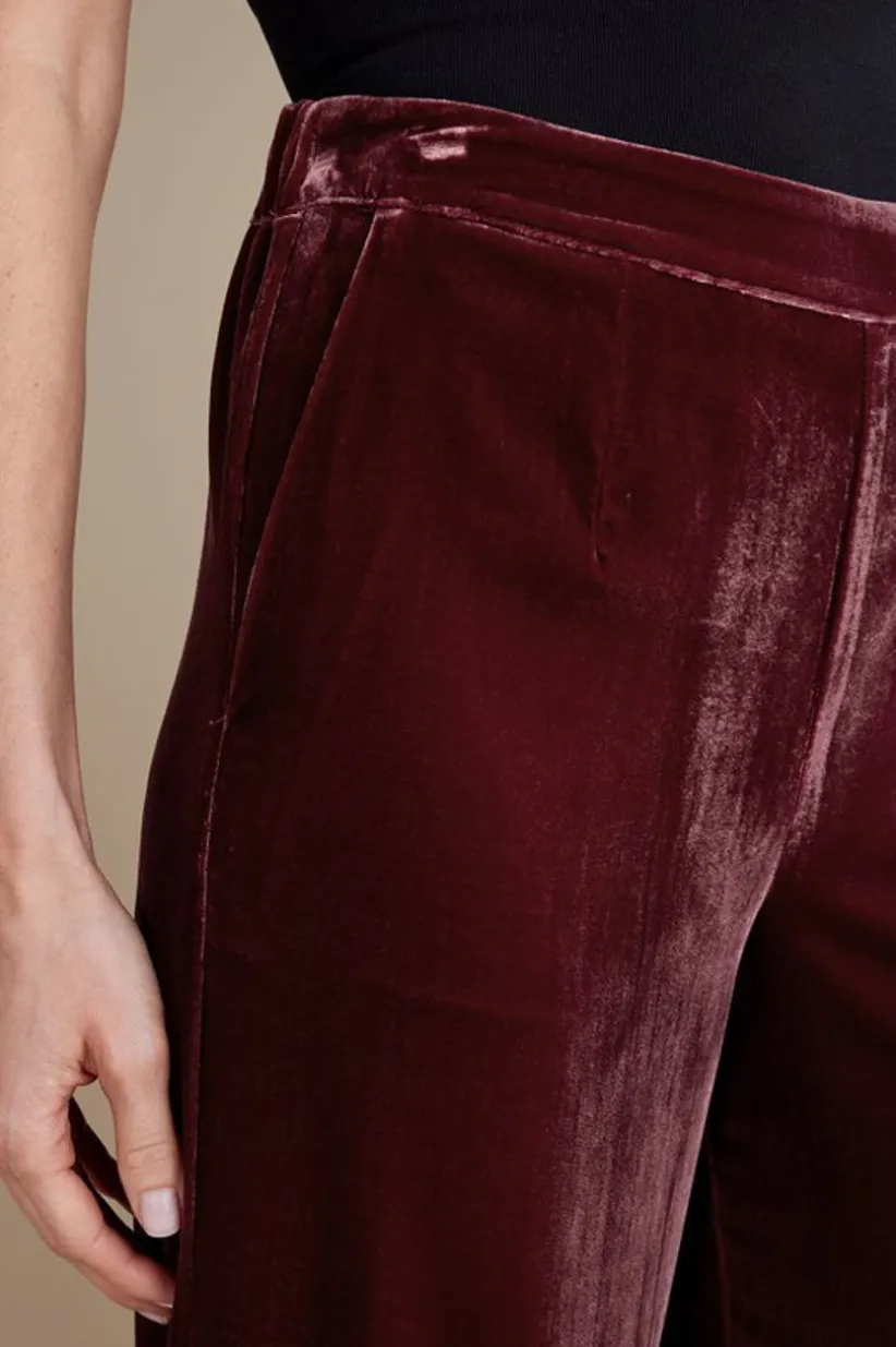 Aria Velvet Wide Leg Pants<Soft Surroundings Sale