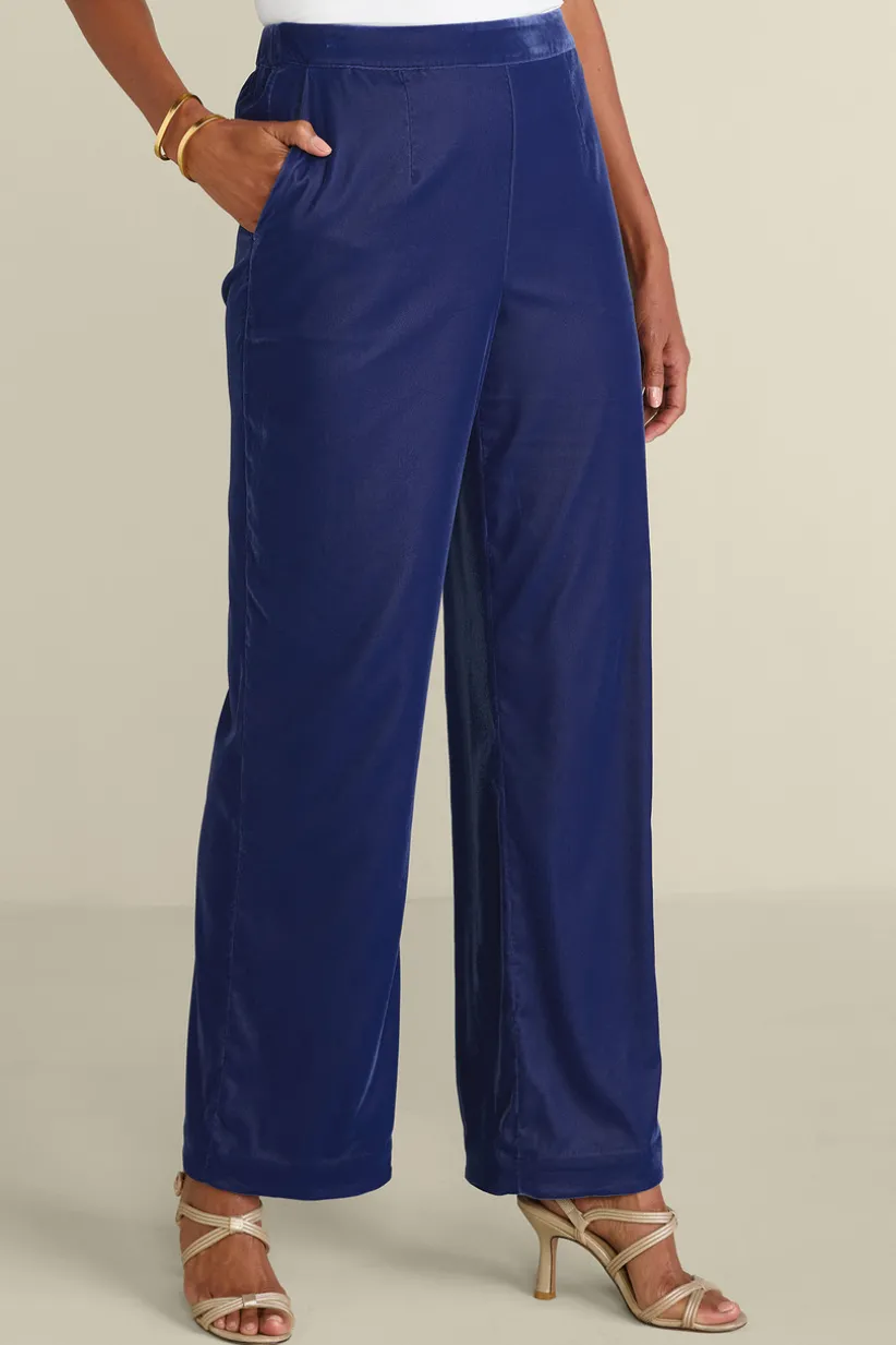 Aria Velvet Wide Leg Pants<Soft Surroundings Sale