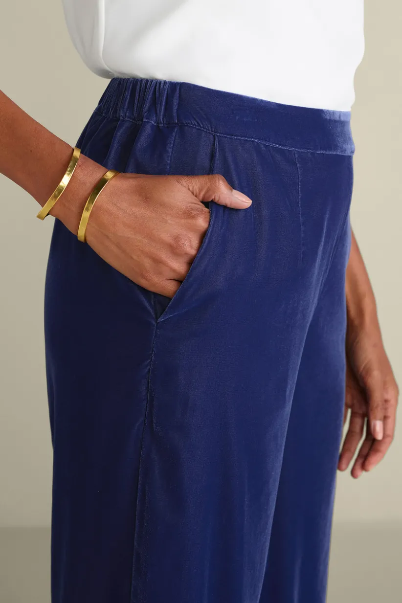 Aria Velvet Wide Leg Pants<Soft Surroundings Sale