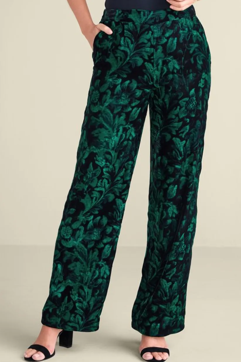 Aria Velvet Wide Leg Pants<Soft Surroundings Sale