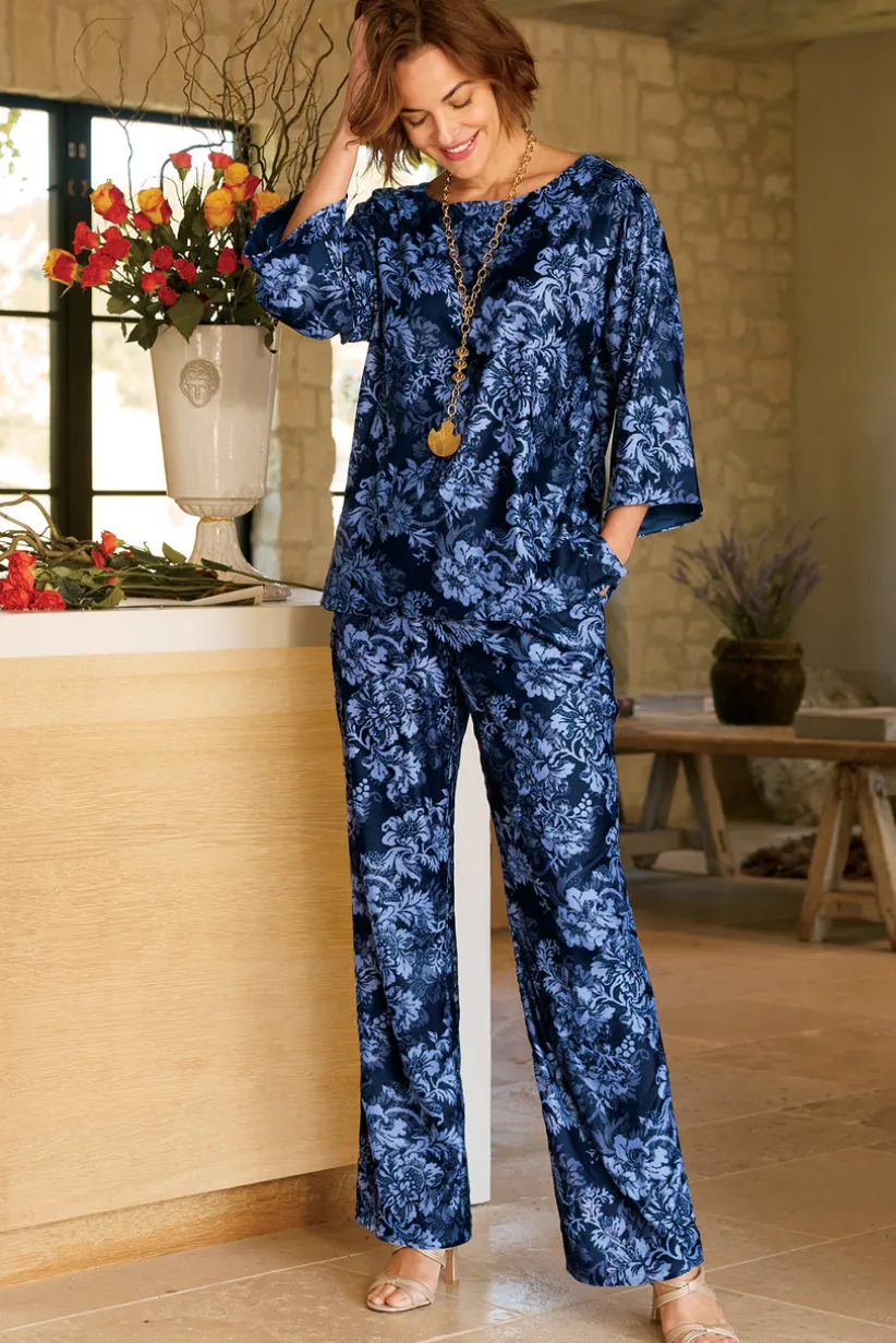 Aria Velvet Wide Leg Pants<Soft Surroundings Sale