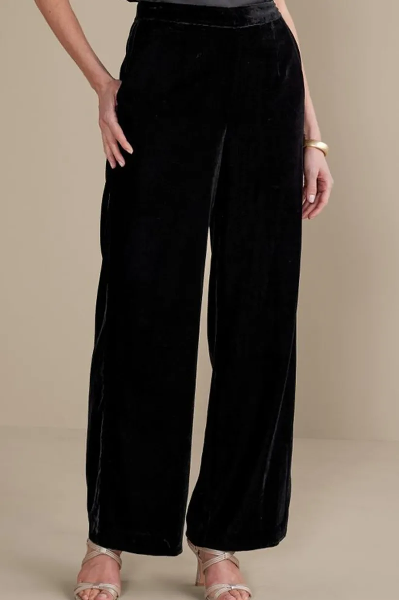 Aria Velvet Wide Leg Pants<Soft Surroundings Sale