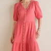 Arielle Gauze Midi Dress<Soft Surroundings New