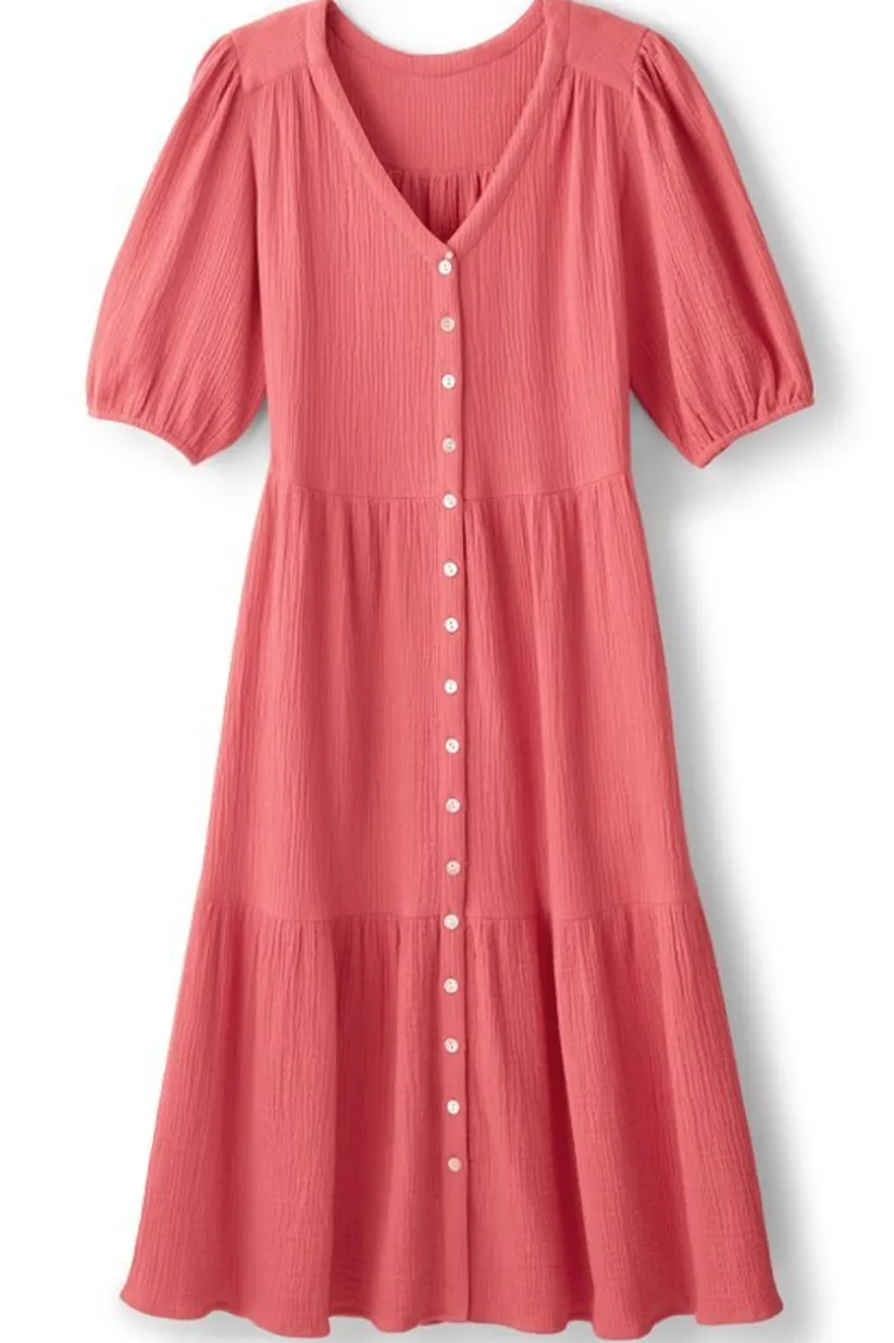 Arielle Gauze Midi Dress<Soft Surroundings New