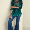 Ashanti Embellished Velvet Tunic<Soft Surroundings Discount