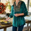 Ashanti Embellished Velvet Tunic<Soft Surroundings Discount