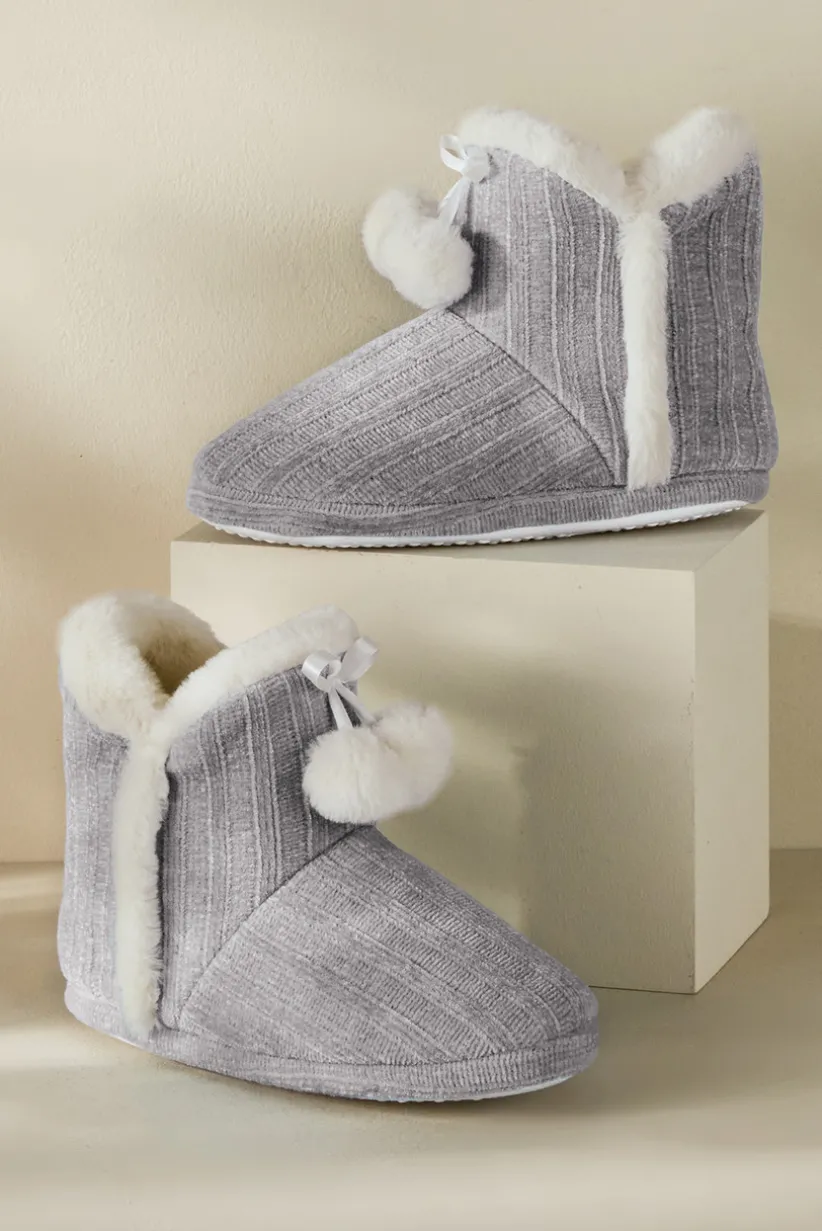 Ashlyn Cabled Bootie Slippers<Soft Surroundings Discount
