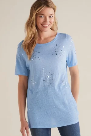 Astra Linen Tee<Soft Surroundings Discount