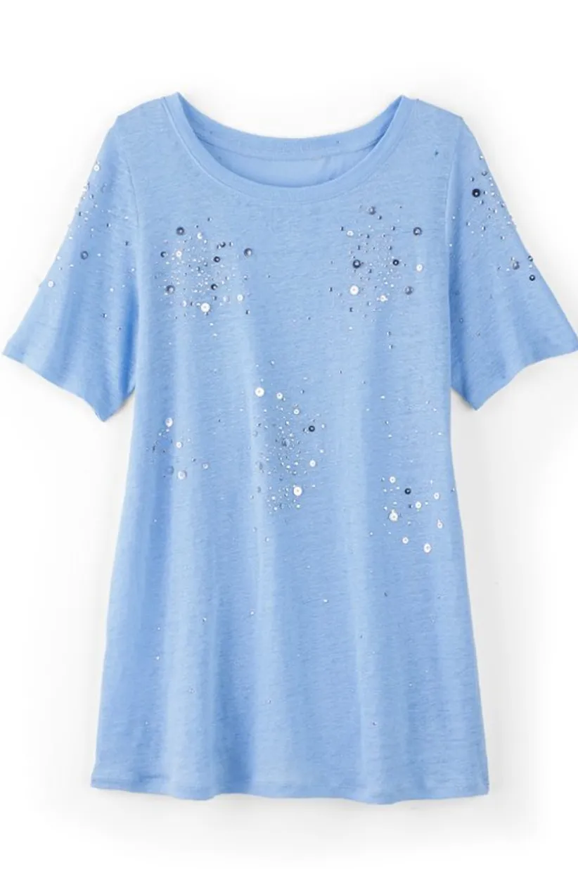 Astra Linen Tee<Soft Surroundings Discount